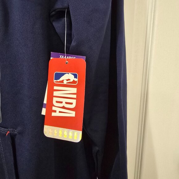 New Orleans Pelicans Men's NBA Pullover Hoodie Polyester Navy Pockets Sz 2XL NWT - Picture 4 of 10